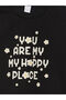 Black Crew Neck Long Sleeve Printed Baby Girl Sweatshirt 2-Pack - 6