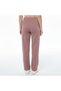 Women's Pink Color Schuba Fabric Front Seam Detail Trousers (with Plus Size Option) - 3