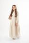 Girls Suzani Embroidery Detail Tie-Detail Waist Dress, Height-Length Children’s Modest Dress Age 7–14 - 3