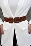 Elastic Elegant Buckle Women's Belt, Coat Belt, Dress Belt, Rubber Belt - 2