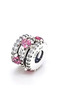 Shimmering Triple Hearts Charm - 5