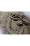 Jute, Straw Color American Dinner Set, 6 Plates 1 Runner 6 Coasters 1 Bread Basket, Plate Set - 3