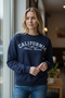 Afs Crew Neck Fleece-Lined Indigo Sweatshirt - 2