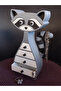 Raccoon 23cm Designed Jewelry and Accessory Organizer with Drawers |   Handmade 3D Printing Organizer