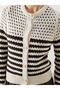 Peak New Season Crew Neck Openwork Women's Knitwear Cardigan - 3
