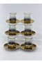 Luxury 6-Piece Gold Glass Tea Set – Elegant Cup and Saucer Set – Dishwasher-Safe Tea Set - 2