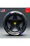 Motorcycle and Automobile Vehicle Car Scooter Motor Auto Tire Lettering 2.5 cm (Made in Usa) ® - 5