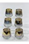 Set of 6 Gold Glass Cups – Luxury Presentation Glasses, for Coffee & Soft Drinks - 2