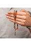 Silver Ball Kazaz Tassel-Adorned Tightened Amber Prayer Beads - 2