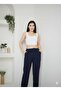 Slim Denim Linen Fabric Women's Pants