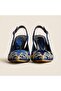Turquoise Embroidery Detailed Heeled Shoes - 2