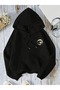 Unisex Printed Oversize Hooded Sweatshirt - 2