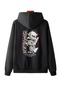 Unisex Printed Oversize Hooded Sweatshirt