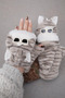 Cute Cat Design Plush Gloves – Soft, Warm, and Stylish Winter Gloves - 3