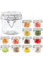 Glass Storage Jars with Airtight Clip Lid, Nut storage tank sealed fresh-keeping tank, Glass ai