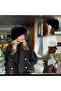 Women's Plush Fur Hat Soft Textured, Warm Winter Model Beige, White, Black, Pink - 4