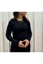 Black Buttoned Knitwear Blouse - 5