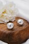 Vip Convex Earrings Steel Tip Metal Earrings 2cm - 2
