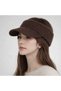 Open Top Mohair Fabric Visor Hat with Visor - 4