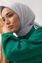 وشاح تويل بلون سادة - 2