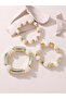 Set of 3 - Textured Beaded Bracelets - 3