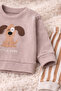 Little Dude Printed Cotton Baby Set Beige Striped Bottom Top 2-Piece Set - 4