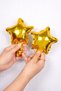 13 cm Gold Star Foil Balloon Set 6 Pieces 5″ Small Star Birthday Party Ramadan Special Day Decorations - 3