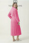 100% Cotton Unisex Bathrobe Shawl Collar with Pockets Large Size 3XL 4XL Pomegranate Flower Men's Women's Bathrobe - 7