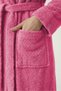 100% Cotton Unisex Bathrobe Shawl Collar with Pockets Large Size 3XL 4XL Pomegranate Flower Men's Women's Bathrobe - 6