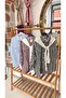 Linen Shirt with Pocket Detail and Scarf Decoration - 4