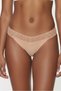 Skin Color Laser Cut Lace Waist Stitch-Free Non-Marking Women's Slip Panties - Comfortable Luxury Underwear - 4
