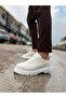 Kb-702 White Leather Casual Men's Shoes - 2