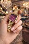 Steel Band Square Dial Vintage Women Wristwatch