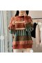 Women's Oversized Patterned Knitwear Sweater |   Bohemian Ethnic Loose Winter Sweater - 2