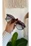 Unisex Women's Men's Uv400 Protected Oval Round Sunglasses with Frame, Case and Cleaning Cloth as a Gift - 4