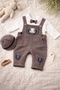 Baby Boy Salopet Jumpsuit with Hat and Bow Tie - 2