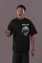 Design Focus Bodybuilding Fitness Back Printed Unisex Oversized Athlete T-Shirt - 4