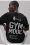 Gym Mode on Bodybuilding Fitness Back Printed Unisex Oversized Athlete T-Shirt
