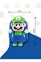 Luigi 3D Plush Character Backpack Super Mario Soft Stuffed School Bag - 5
