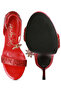 Women Straight Fire High Heel Glitter Stilettos in Red - 5