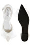 Women Tweed Mary Jane Sandals in White - 5