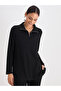 Women Black Waffle Knit High Neck Top - 4