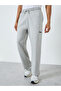 Men Grey Wide Leg Fleece Joggers