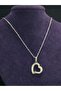 Heart Model Love Beloved Relationship Symbol Romantic Gift Style Stoneless Steel Necklace - 2