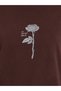 Women Rose Foil Graphic 100% Cotton T-Shirt - 4