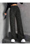 Women Texture Drawstring Waist Wide Leg Pants