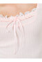 Women Solid Textured Square Neck Top - 4