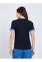 Women Cotton T-Shirt with Contrast Cuff Detail - 4