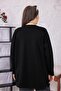 Large Size Stripe Detailed Cardigan - 8