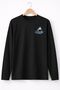 Unisex Shark Printed Basic Long Sleeve T-Shirt – Regular Fit - 2